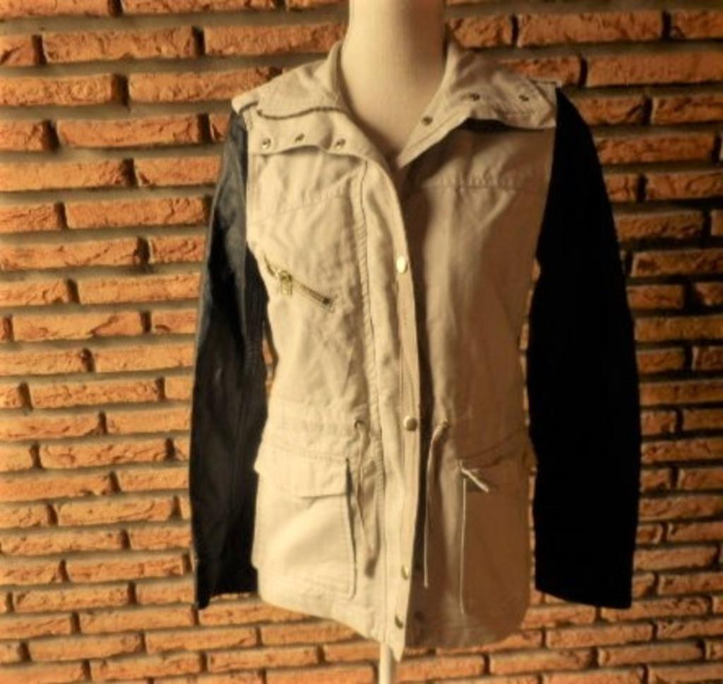 (18) -veste femme t.36 noire beige - H&M -, H&M, Enlèvement ou Envoi, Porté, Taille 36 (S)