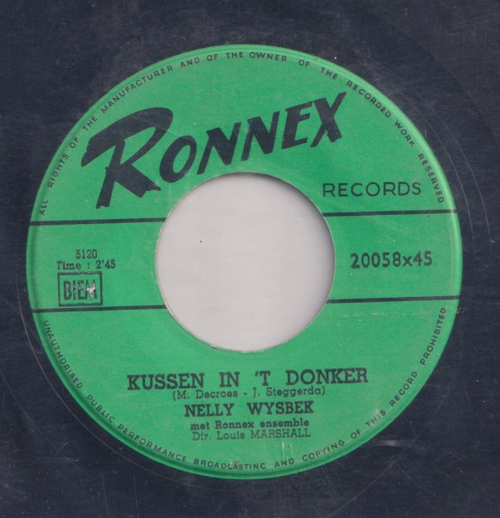 Nelly Wysbek – Kussen in ‘t donker / Heel mijn hart – Single, Gebruikt, 7 inch, Single, Ophalen of Verzenden