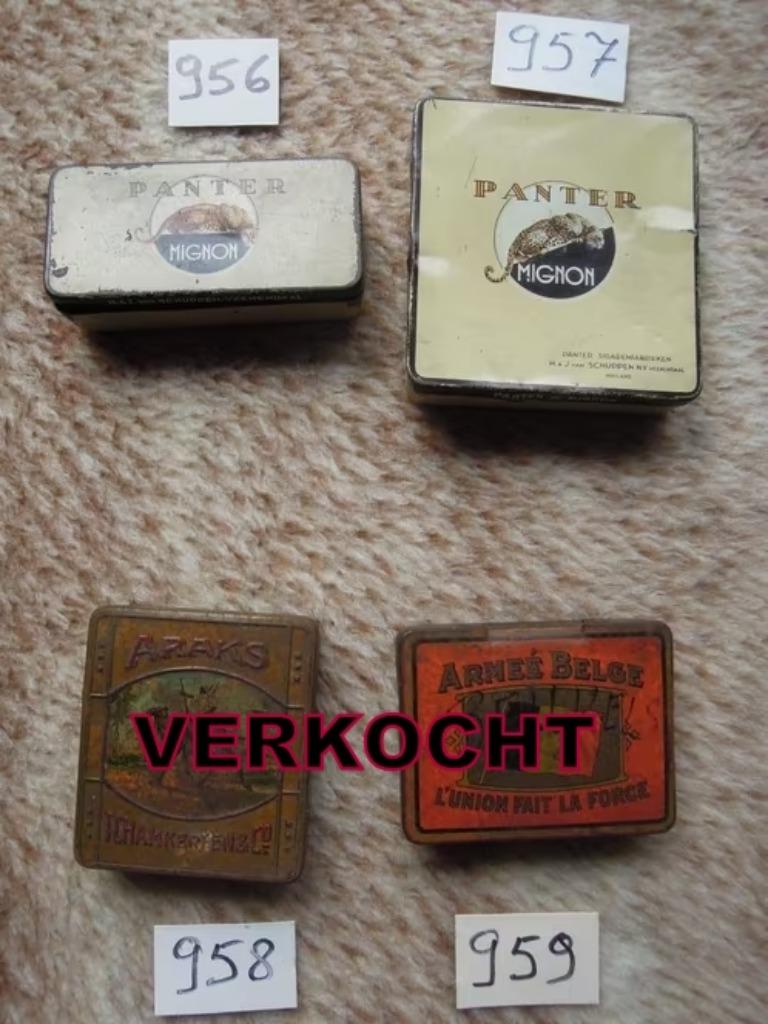 Panter Mignon sigarenblik Nederland, Antiek en Kunst, Ophalen of Verzenden