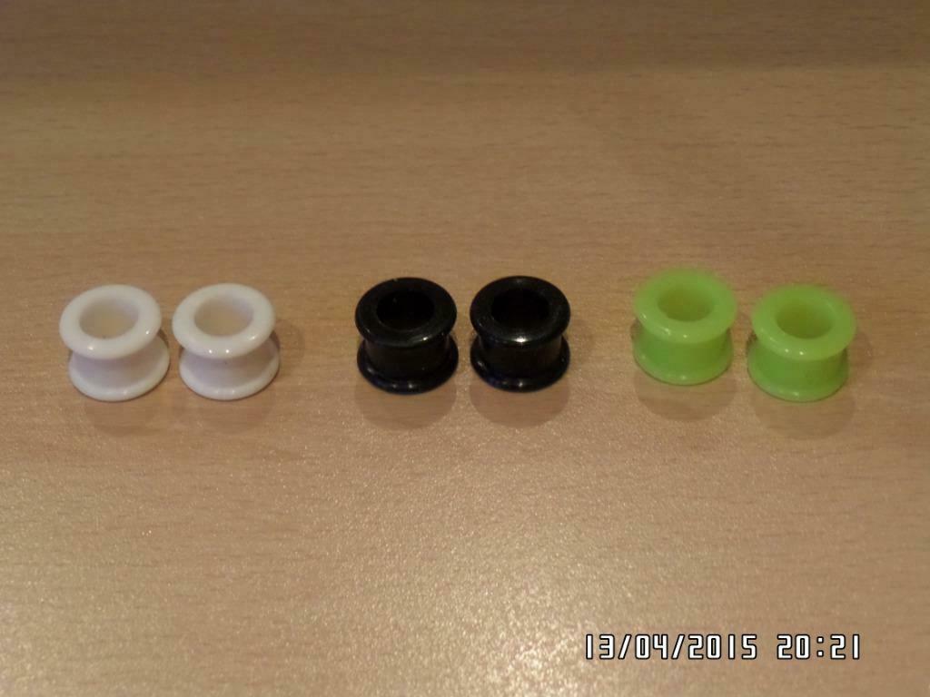 Plugs silicone 14 mm, Handtassen en Accessoires, Piercings, Ophalen of Verzenden, Nieuw, Overige materialen, Oor- of Traguspiercing