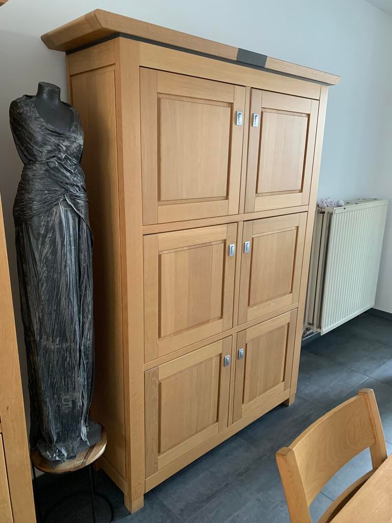 1 Armoire en chêne avec marbre vert, Enlèvement, Utilisé