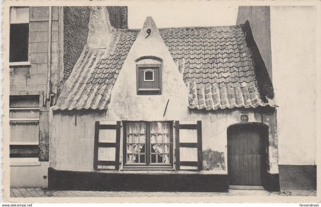 UNE DES PLUS ANCIENNES MAISONS DE PÊCHEURS VIEILLE MAISON DE, Enlèvement ou Envoi, 1940 à 1960, Affranchie, Flandre Occidentale