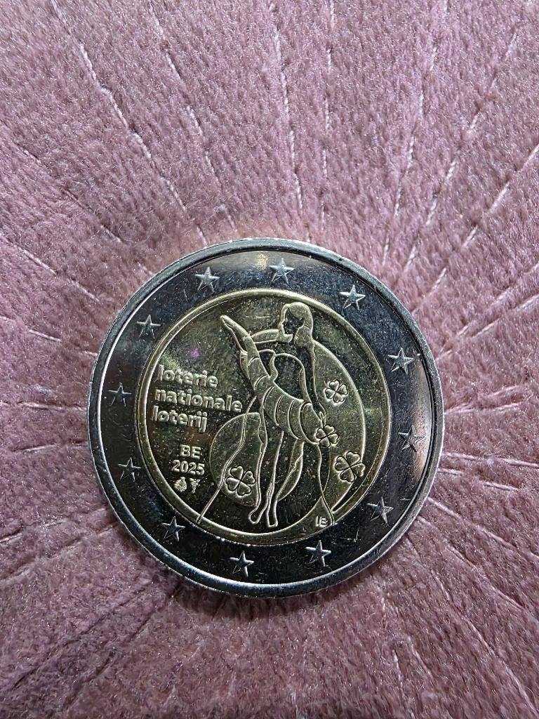 2 euro nationale lotterij BE 2025, Postzegels en Munten, Ophalen of Verzenden, België, 2 euro, Losse munt