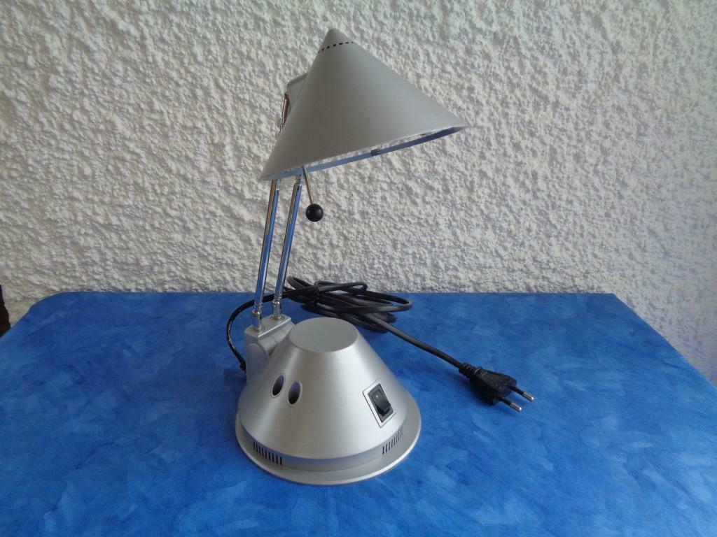 Petite lampe de bureau grise, Ophalen of Verzenden, Gebruikt
