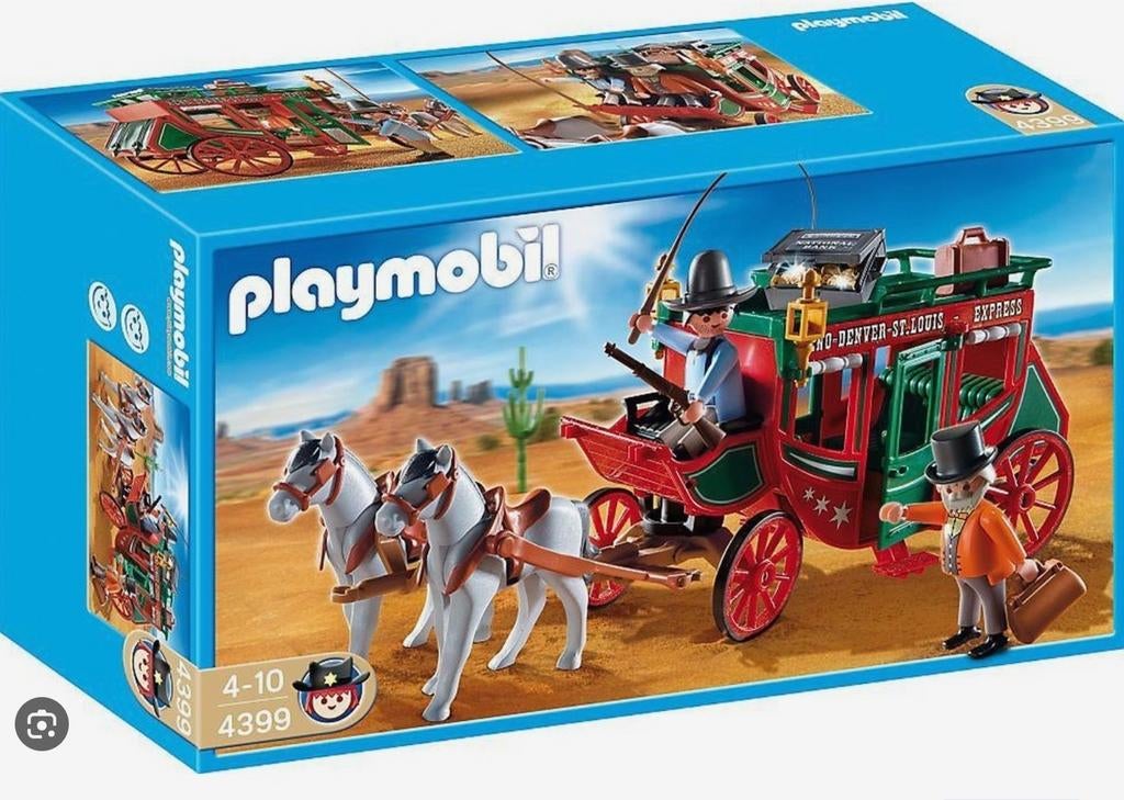 Playmobil westernpostkoets, Ophalen, Gebruikt