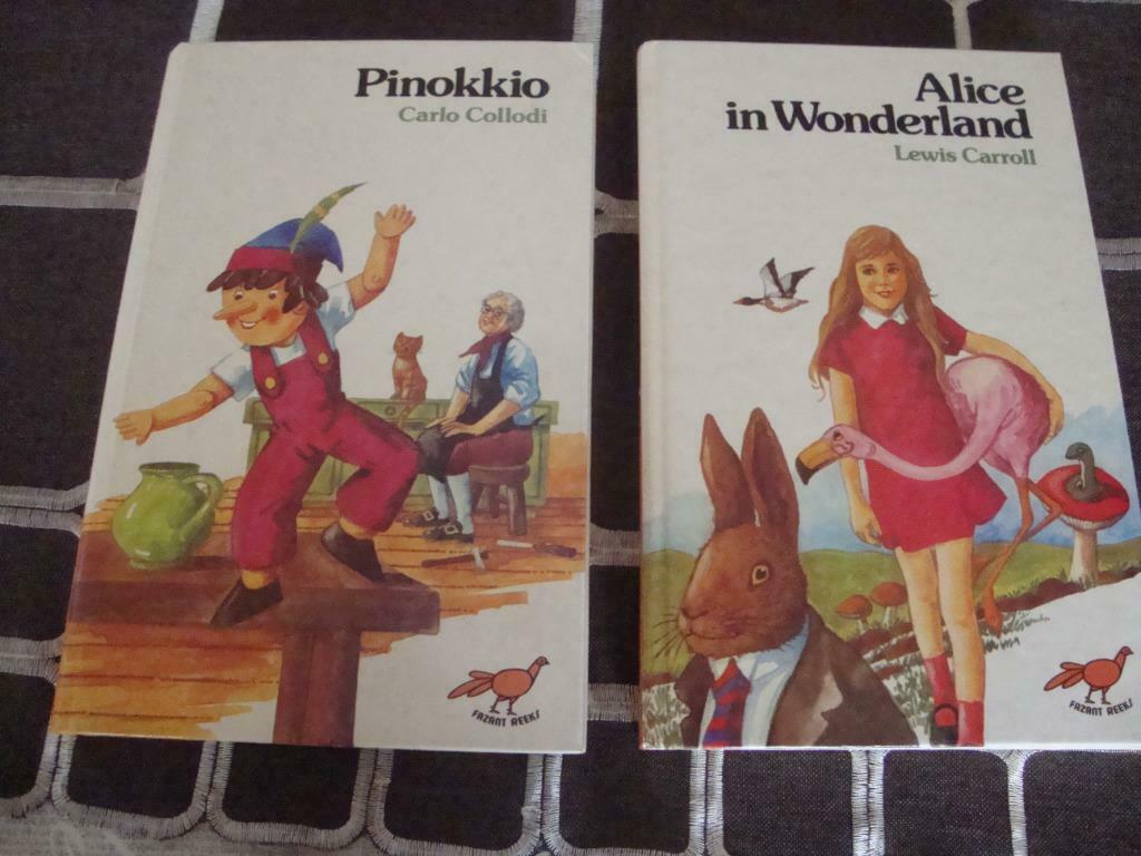 Pinokkio, Alice in Wonderland, In het hollebolle bomenland, Ophalen of Verzenden, Zo goed als nieuw, Sprookjes