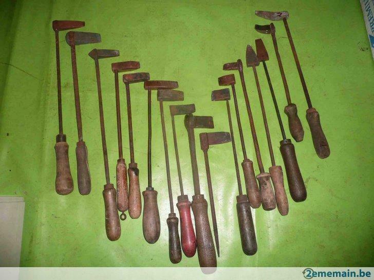 fers à souder anciens 17 pc, Collections, Collections Autre, Utilisé, Enlèvement ou Envoi