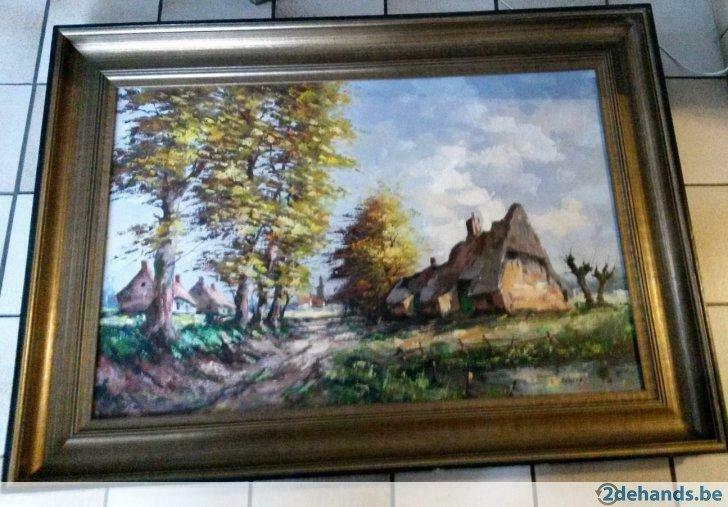 schilderij van Demets, Antiek en Kunst, Ophalen of Verzenden