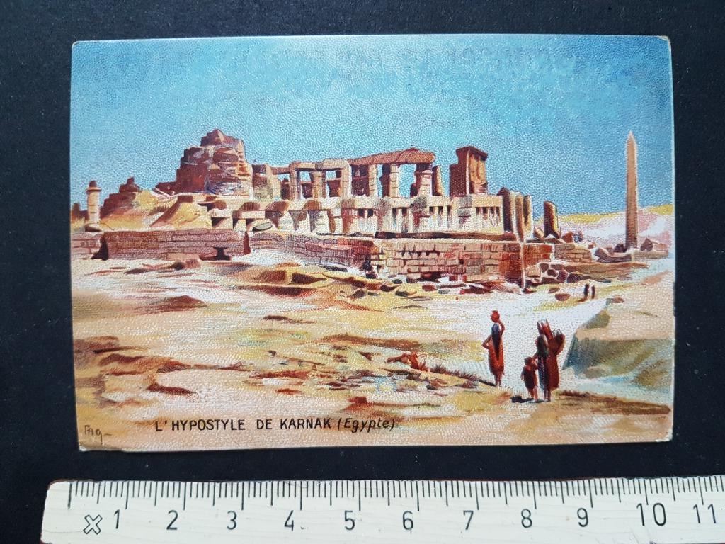 Chromo Chocolat Delespaul Havez LILLE Karnak Egypte, Verzamelen, Ophalen of Verzenden, Zo goed als nieuw, Gebouw, Voor 1940
