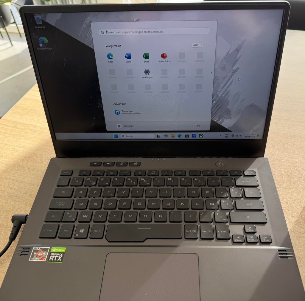 Asus ROG Zephyrus G14 GA401QM (2021), Computers en Software, Windows Laptops, Zo goed als nieuw, Ophalen