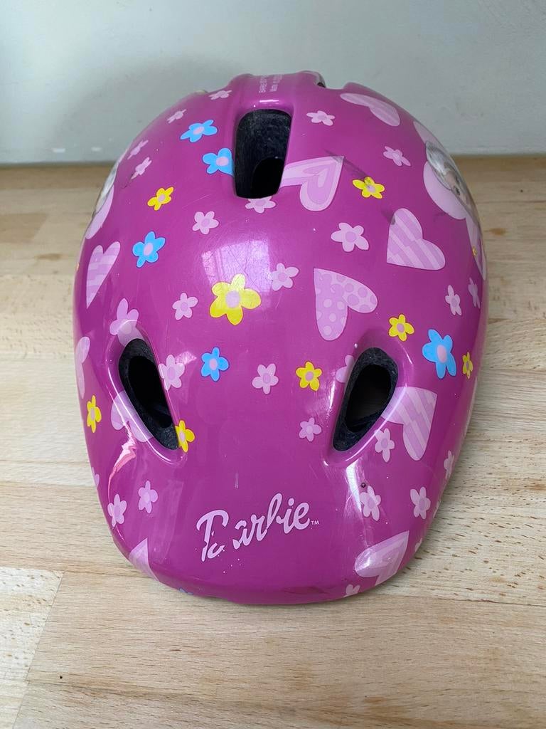 Barbie fietshelm, Gebruikt, Meisje, Overige maten, Ophalen of Verzenden