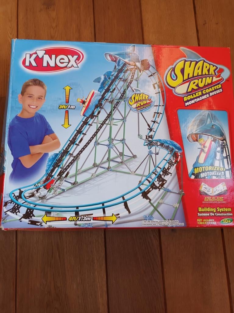 K'nex Shark Run Roller Coaster, Ophalen of Verzenden, Gebruikt, K'nex