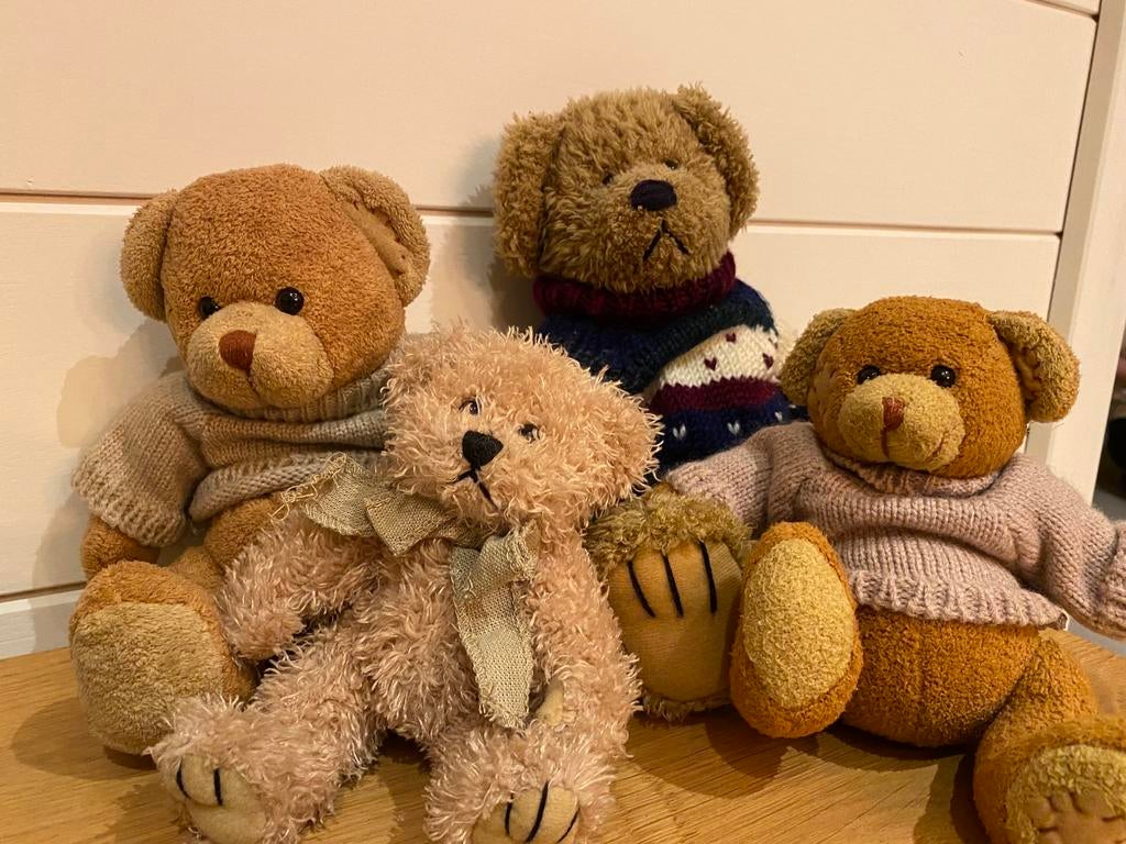 4 prachtige retro/vintageknuffels, Ophalen of Verzenden, Zo goed als nieuw