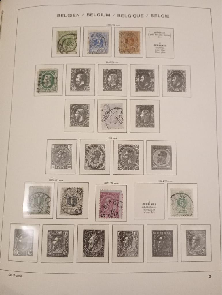 Schaubek postzegels België, Ophalen of Verzenden
