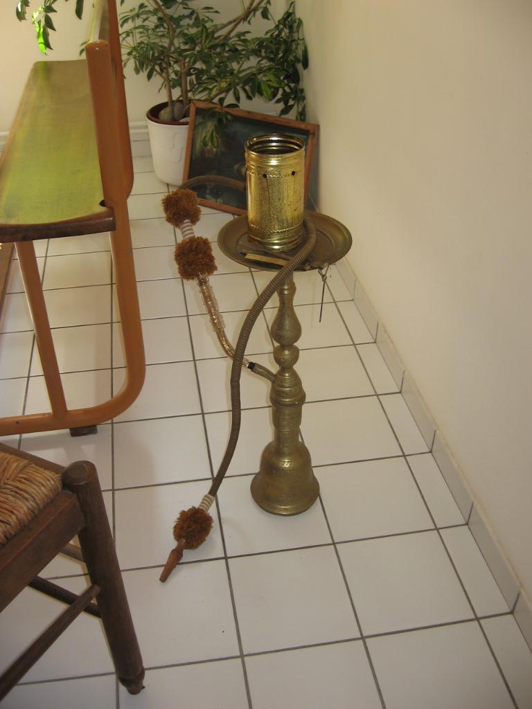 Narguilé en cuivre lourd. Hauteur totale : 70 cm. Diamètre d, Enlèvement, Cuivre