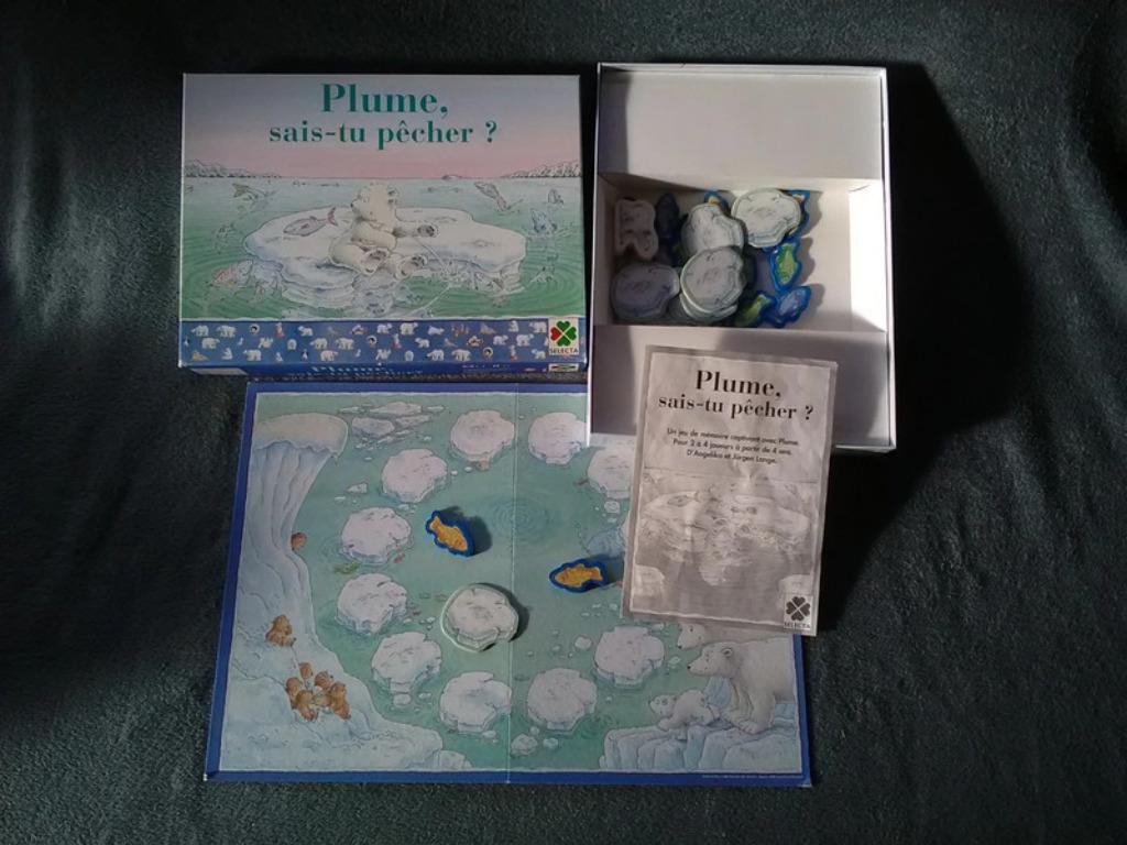 Jeu en bois "Plume, sais-tu pêcher ?" SELECTA, Trois ou quatre joueurs, Enlèvement ou Envoi, Utilisé, SELECTA