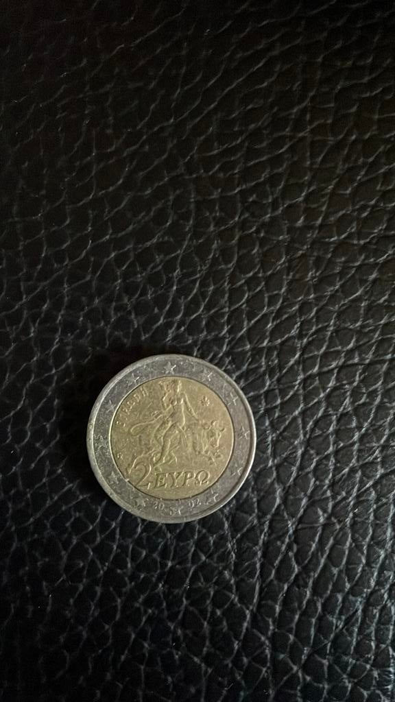 Zeldzame 2 euro munt Griekenland uit jaar 2002 (met s), Postzegels en Munten, Ophalen, Griekenland, 2 euro