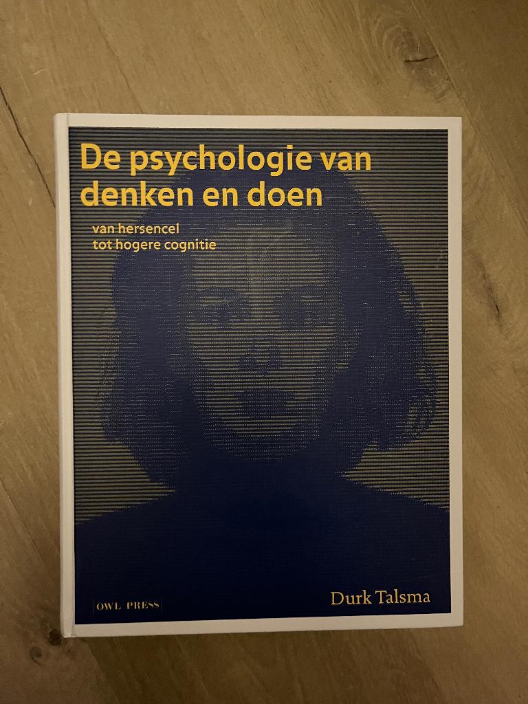 Boek ‘de psychologie van denken & doen’, Livres, Psychologie, Enlèvement, Comme neuf, Psychologie cognitive, Durk Talsma
