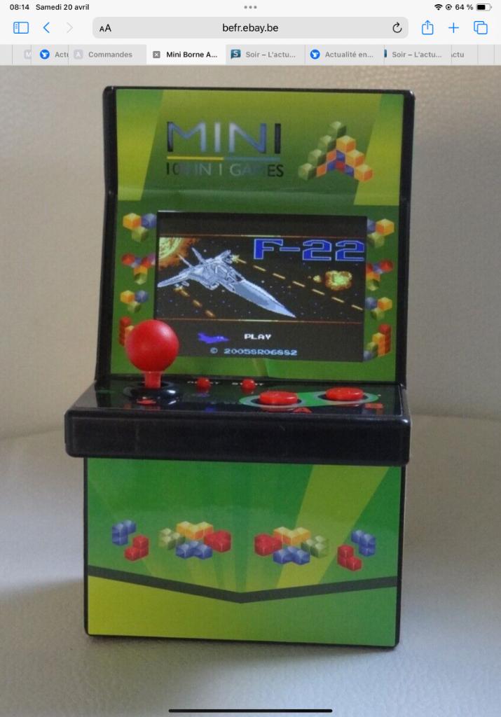 Mini borne Arcade rétro 108 jeux, Enlèvement ou Envoi, Utilisé, À partir de 7 ans