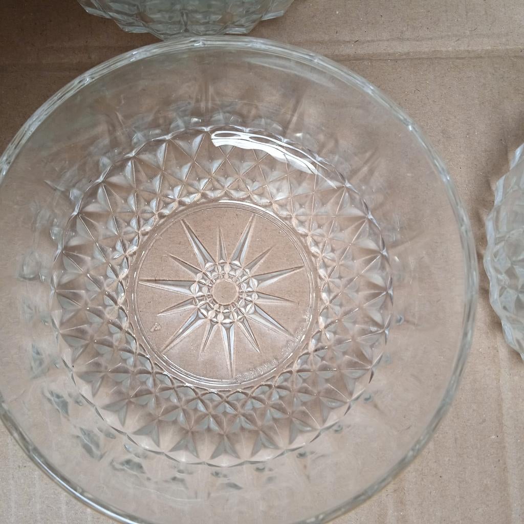 6 coupes en verre Arcoroc, vintage, parfait état, Enlèvement ou Envoi