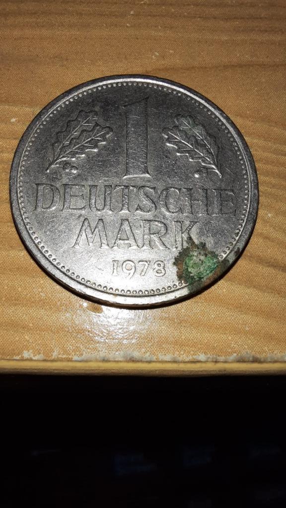 Munt 1 Duitse Mark, Ophalen of Verzenden, Duitsland, Losse munt, Zilver