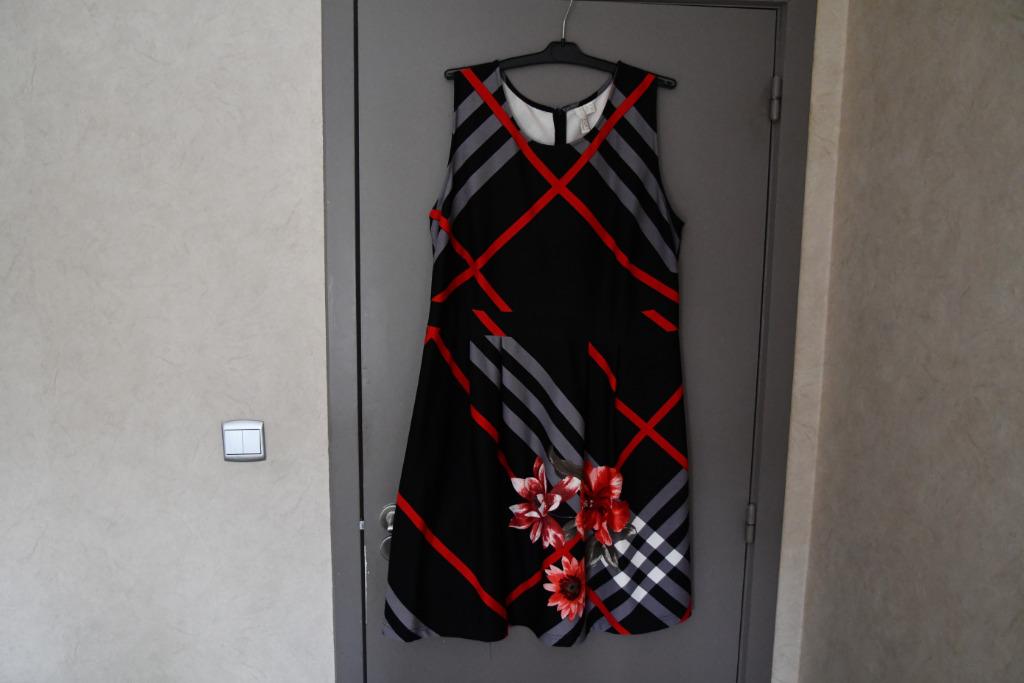 Zwart-rood kleed van Body Flirt - maat 50, Zwart, Maat 46/48 (XL) of groter, Ophalen of Verzenden, Zo goed als nieuw
