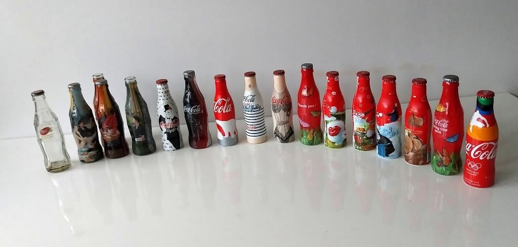 lot de 17 bouteilles Coca-Cola anciennes, Collections, Enlèvement ou Envoi