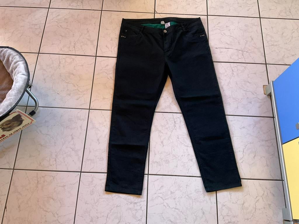 Donkergroene lange broek,maat 50,merk M&S mode, M&S mode, Maat 46/48 (XL) of groter, Ophalen of Verzenden, Zo goed als nieuw