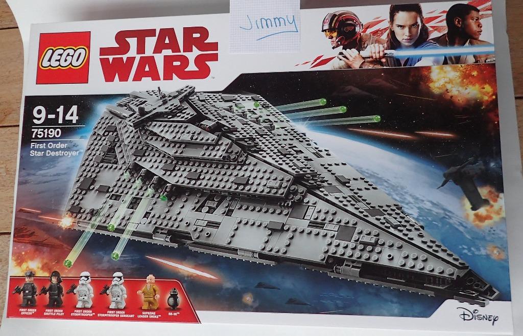 Lego 75190 - First Order StarDestroyer (2017) ongeopend, Enlèvement ou Envoi, Neuf, Ensemble complet, Lego