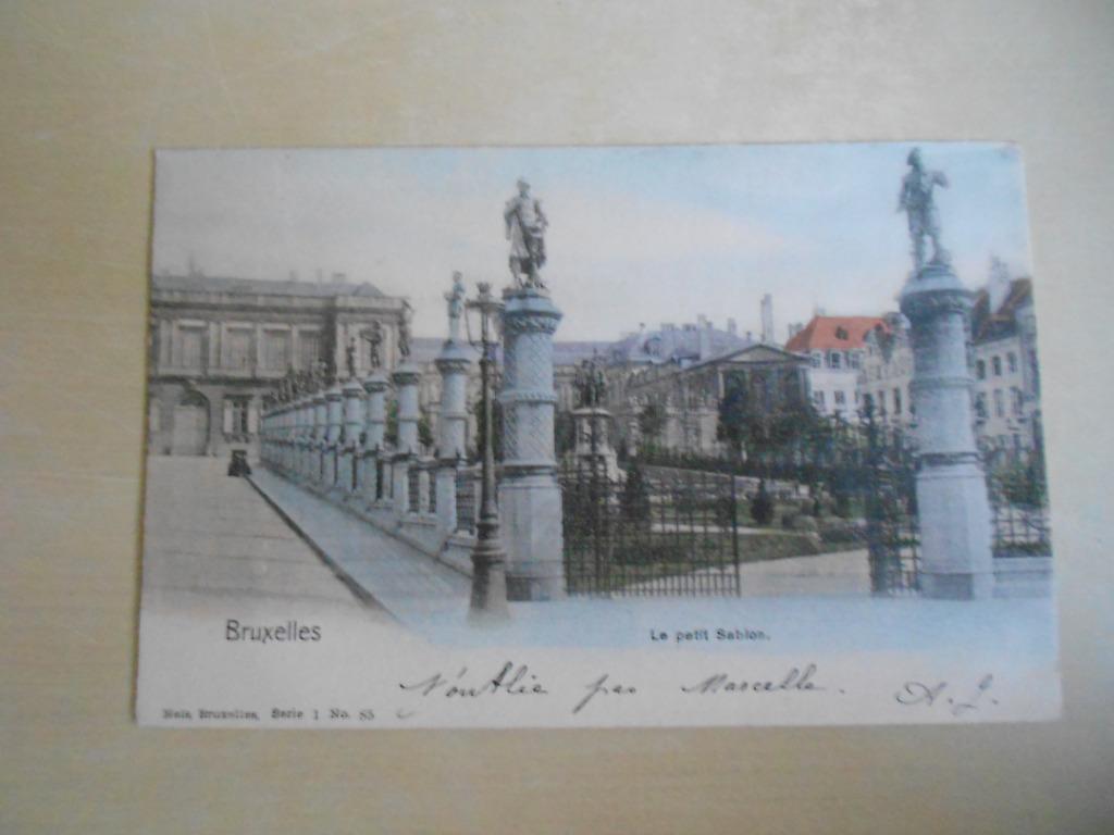 6 cartes postales du Petit Sablon, Bruxelles, Collections, Enlèvement ou Envoi, Avant 1920, Affranchie, Bruxelles (Capitale)