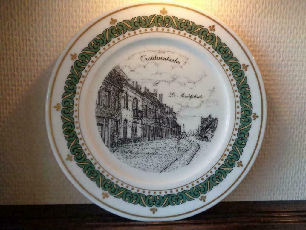 5 unieke borden Oostduinkerke porselein (g swaenepoel) IEPER, Antiek en Kunst, Ophalen of Verzenden