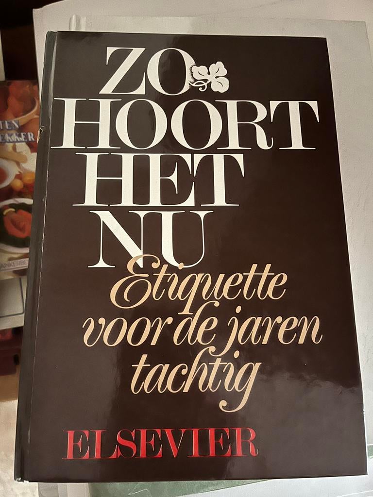 Etiquette uit de jaren 80, Boeken, Ophalen, Zo goed als nieuw