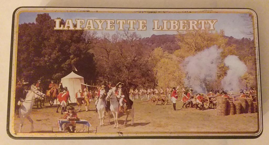blikken doos - Lafayette Liberty sigaren, Verzamelen, Blikken, Ophalen of Verzenden