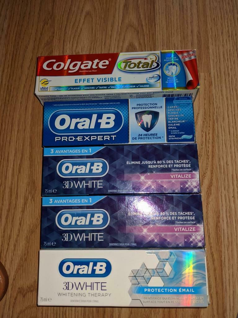 Lot de 5 dentifrices, Enlèvement ou Envoi, Neuf