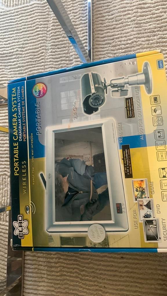Draadloos camerasysteem met scherm nieuwe 2 cameras, Audio, Tv en Foto, Videobewaking, Ophalen