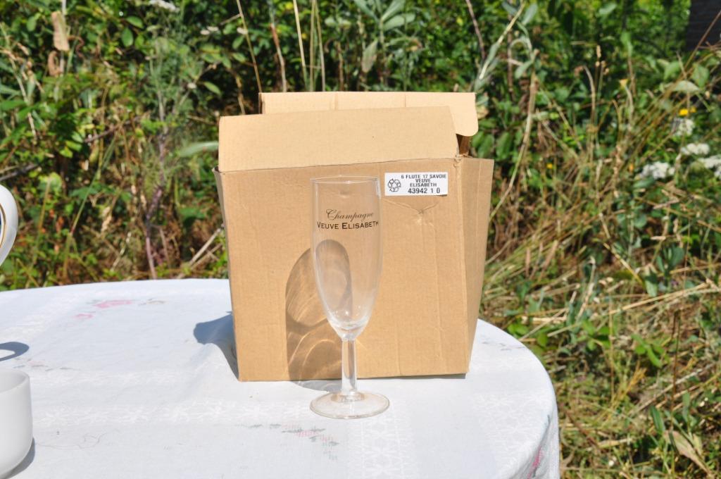 6 verres flute champagne veuve elisabeth neuf, Enlèvement ou Envoi, Neuf, Verre, Verre ou Verres