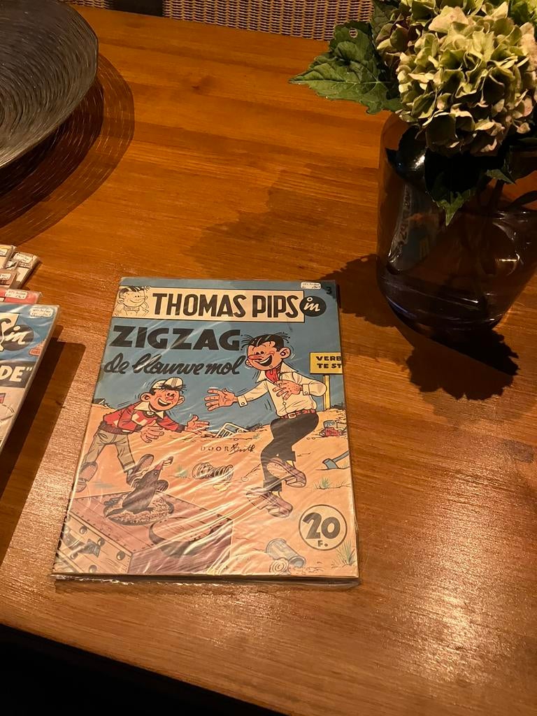 Thomas Pips 3 zigzag de blauwe mol eerste druk, Boeken, Stripverhalen, Ophalen of Verzenden