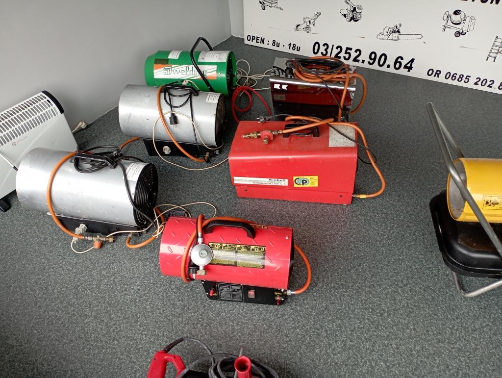 Heteluchtkanon gas Sint-Niklaas, Doe-het-zelf en Bouw, Verwarming en Radiatoren, Ophalen, Gebruikt, Thermostaat