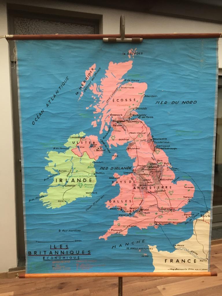 Carte Scolaire Rétro - Îles Britanniques" - Carte 264, Enlèvement ou Envoi, Utilisé