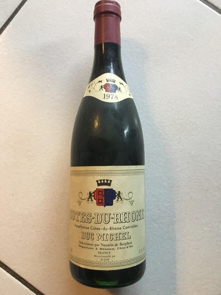 Cotes-du-Rhone 1978, Verzamelen, Frankrijk, Nieuw, Ophalen of Verzenden, Rode wijn