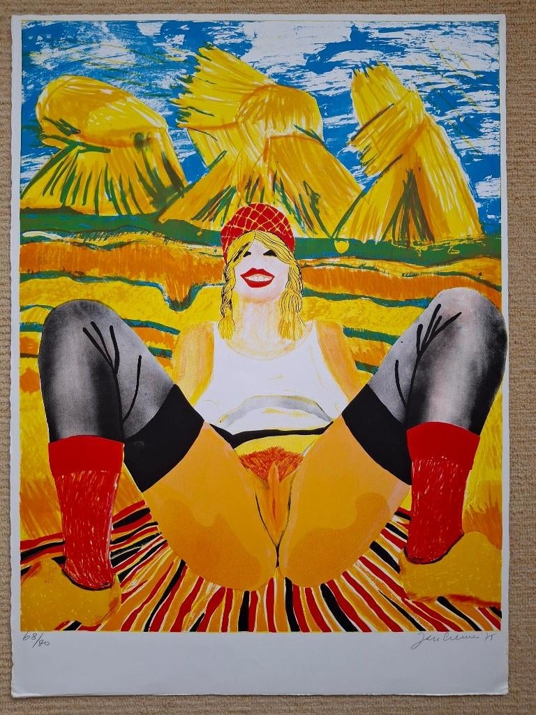 Jan Cremer Litho Poolse Immigrante, Antiek en Kunst, Ophalen of Verzenden