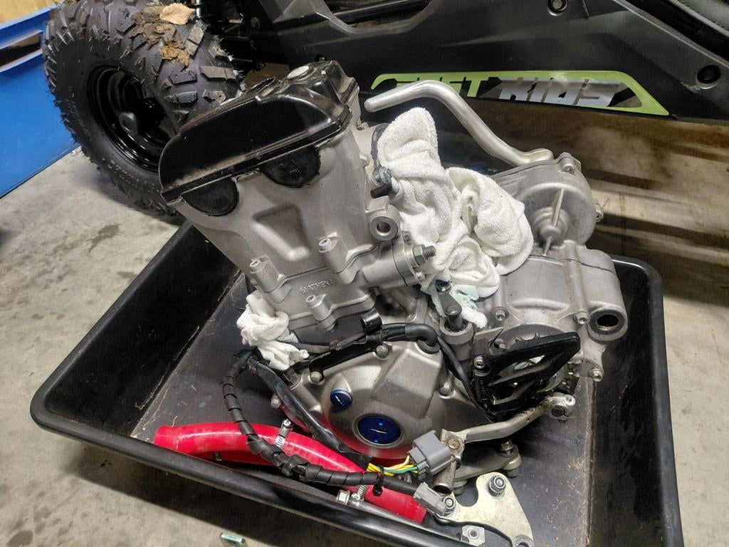 Moteur+échappement+tous les câbles,... kawasaki 450 2009, Enlèvement