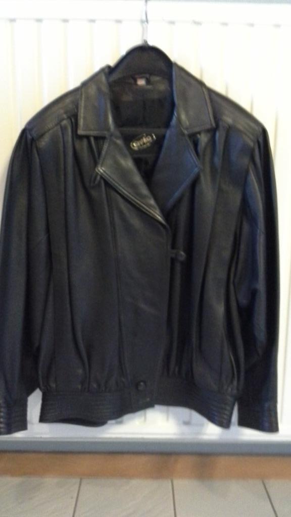 lederen vest/jas voor dames, Kleding | Dames, Jassen | Winter, Zo goed als nieuw, Maat 38/40 (M), Zwart, Ophalen