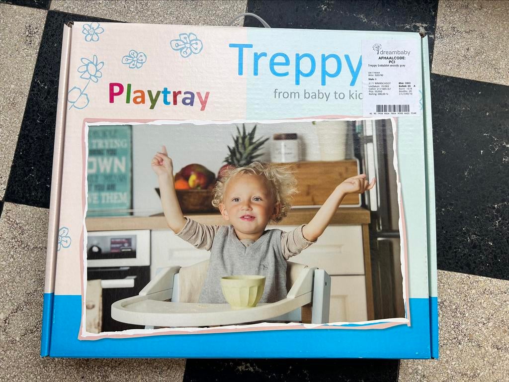 Treppy playtray - tafel, Kinderen en Baby's, Kinderstoelen, Ophalen of Verzenden, Gebruikt