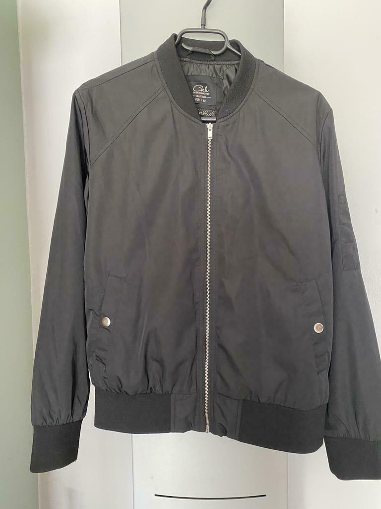 Neuf Bombers, blouson femme noir Clockhouse taille 40, Comme neuf, Noir