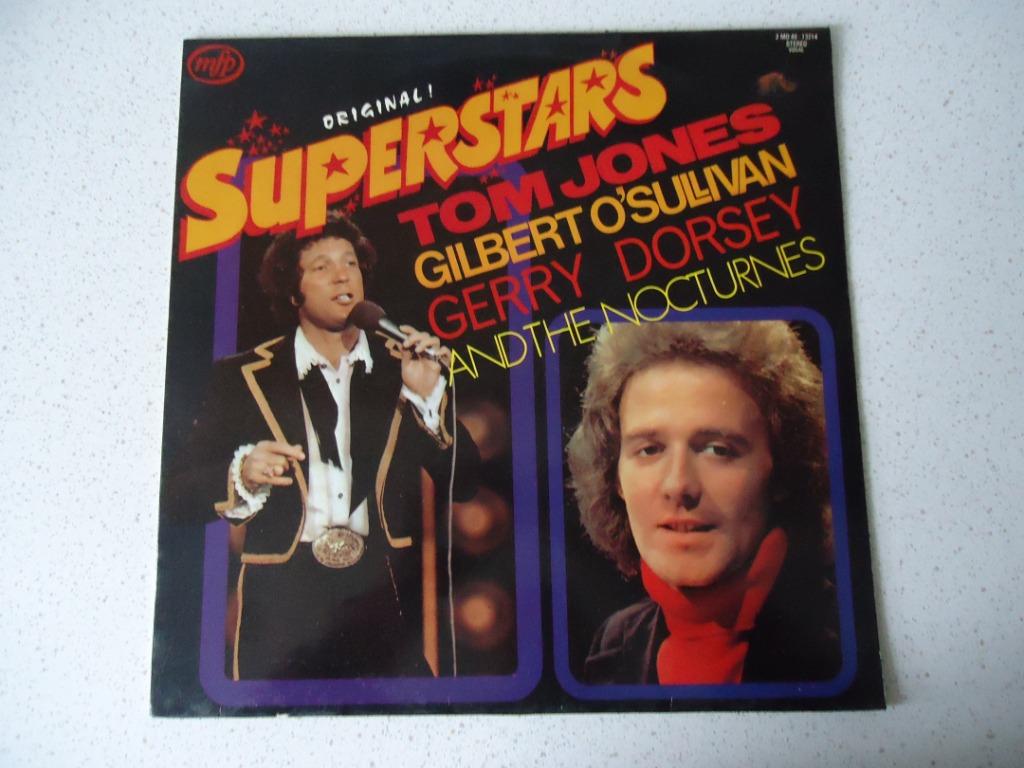 LP  "Superstars" Gerry Dorsey, Tom Jones & Gilbert O'Sulliva, Ophalen of Verzenden, Gebruikt, 12 inch, Pop