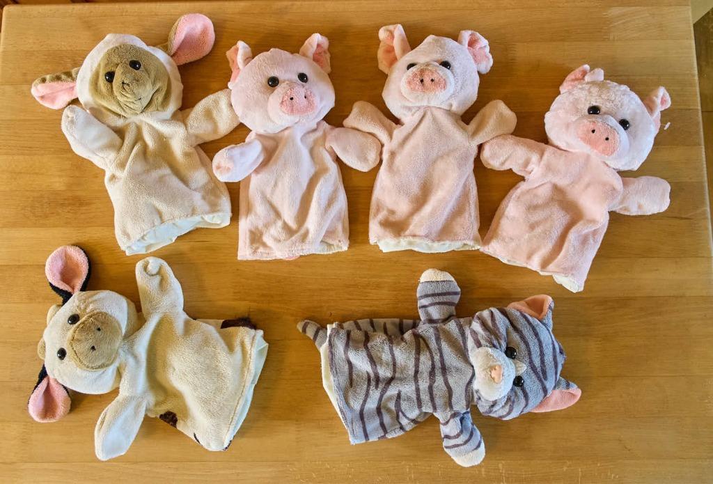 Set van 6 handpoppen, Kinderen en Baby's, Ophalen of Verzenden, Nieuw, Overige typen