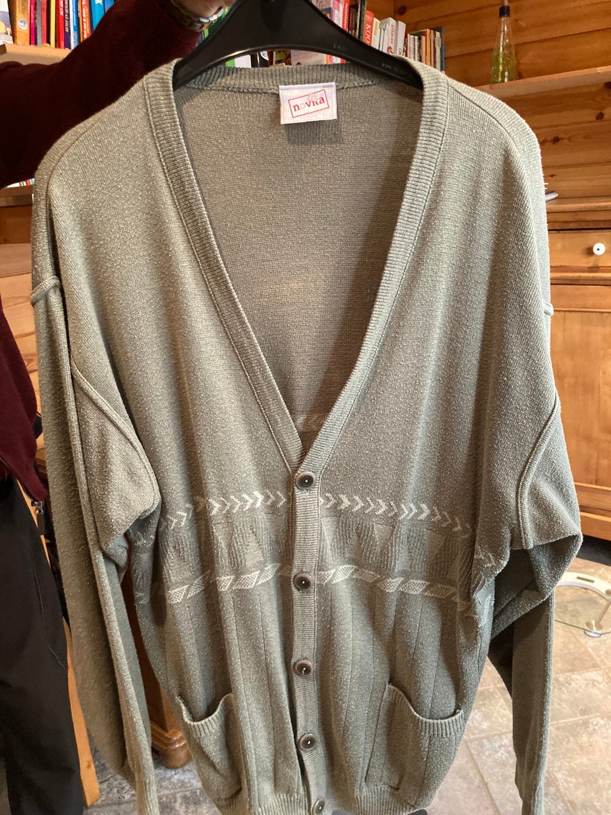 Trui met knopen, Kleding | Heren, Ophalen, Gedragen, Maat 52/54 (L), Beige