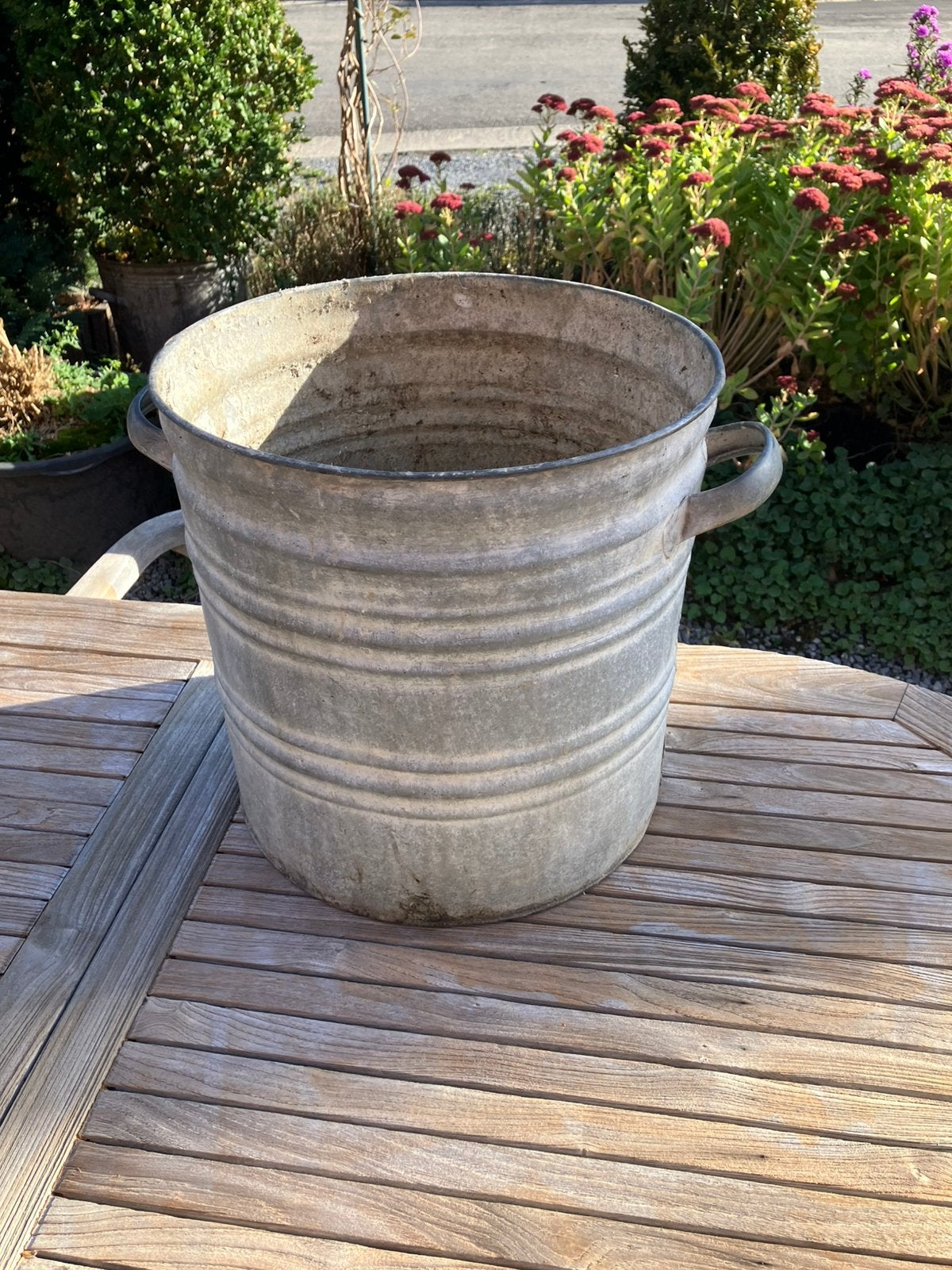 Zinken pot voor planten, Ophalen, Gebruikt