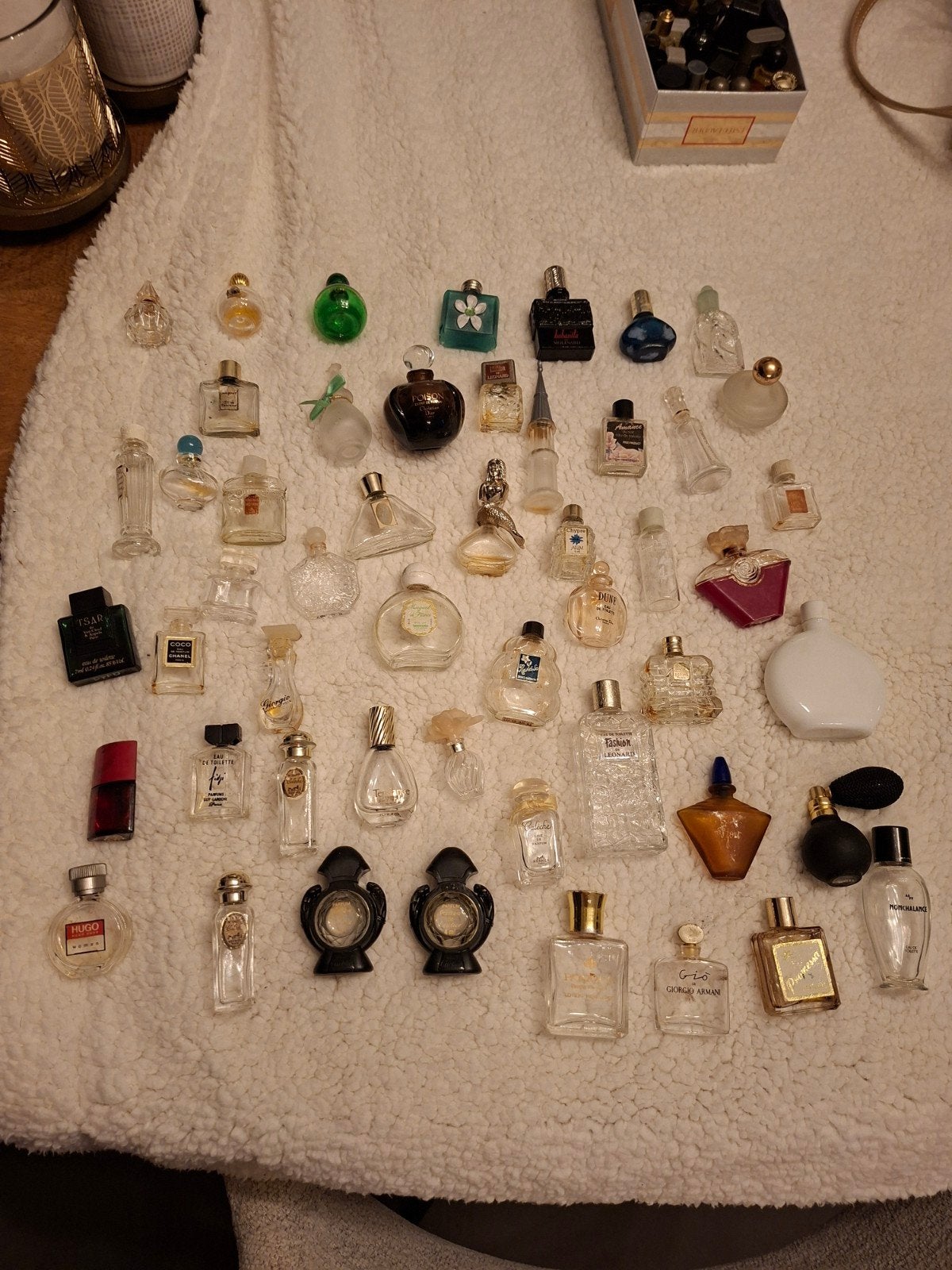 Grote verzameling van lege miniatuurflesjes, Ophalen of Verzenden